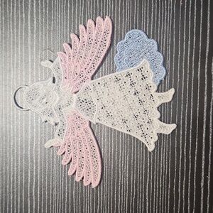 Handmade machine embroidery patch